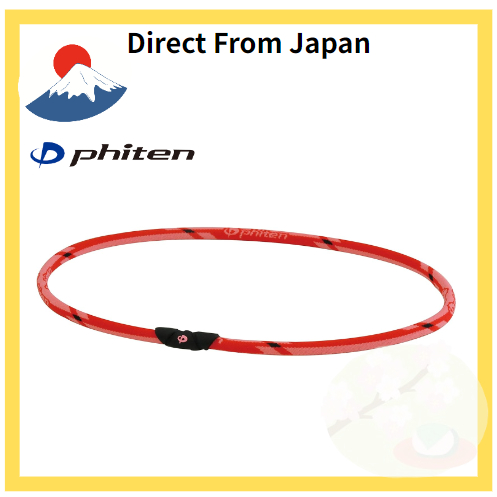 phiten necklace RAKUWA Neck General Model Red 50cm 【 Direct From