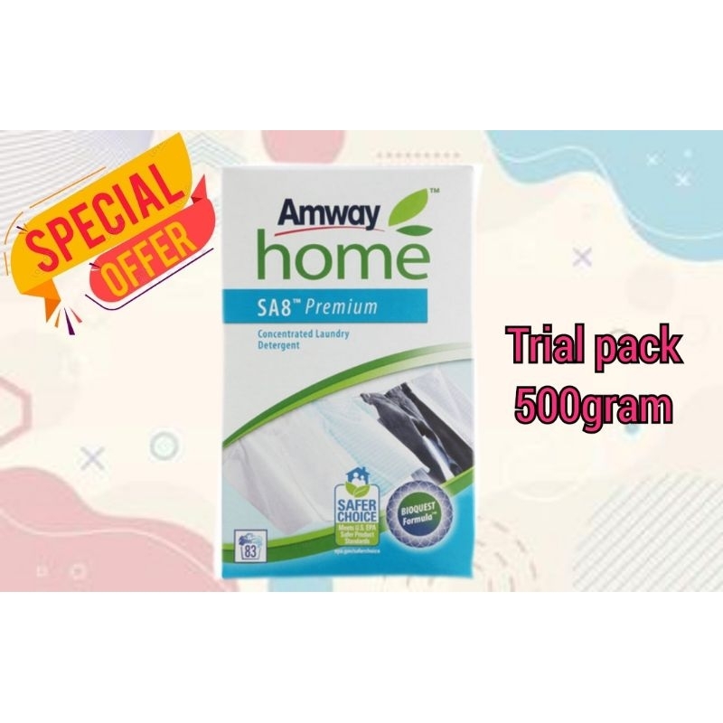 AMWAY HOME SA8 premium laundry detergent 500gram (repacking) Shopee