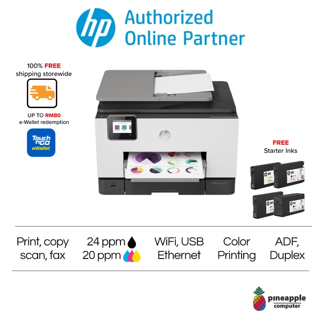 HP OfficeJet Pro 9020 AllinOne Wireless Fax Printer Print , Scan