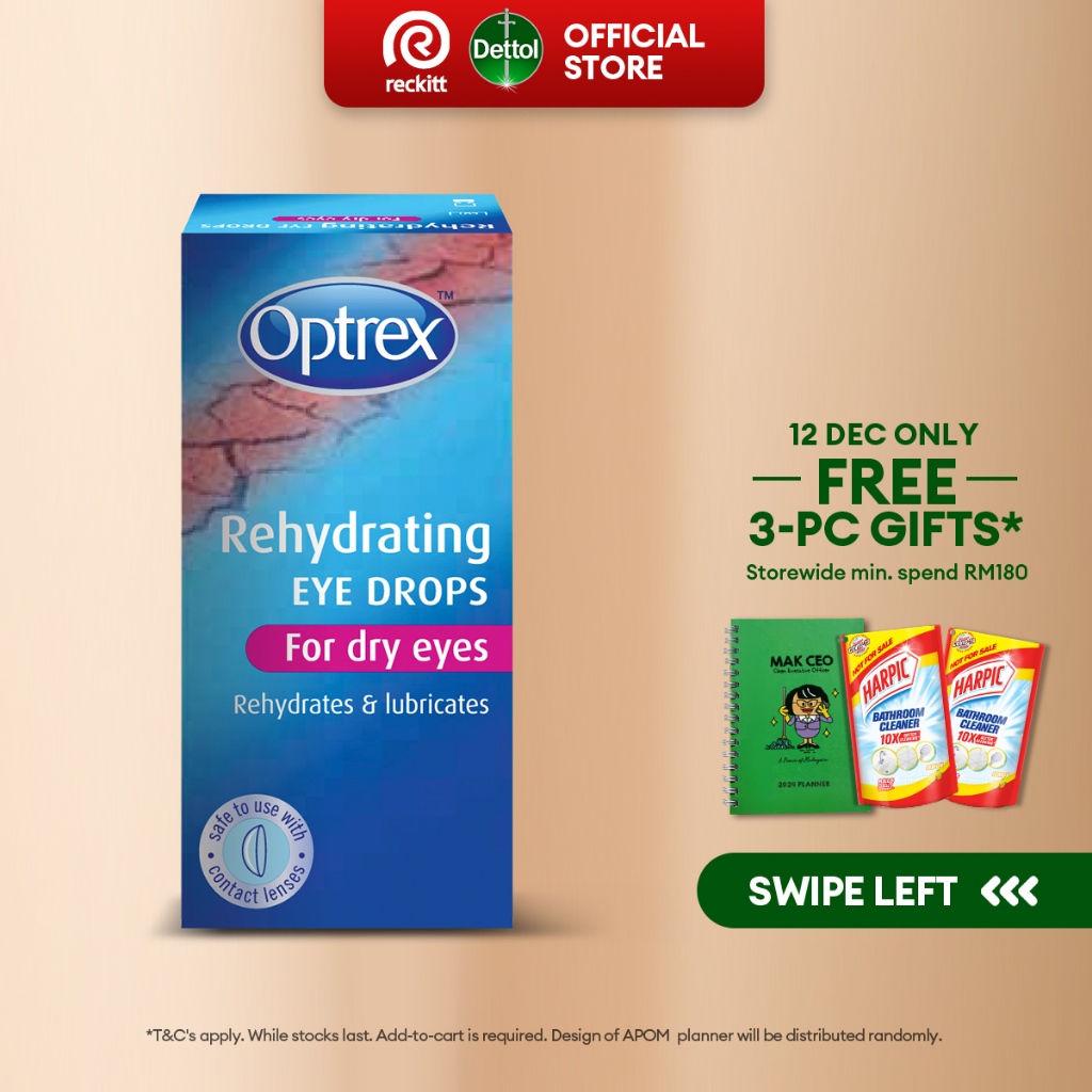 Optrex Rehydrating Eye Drops For Tired & Dry Eyes (10ml) | Shopee Malaysia