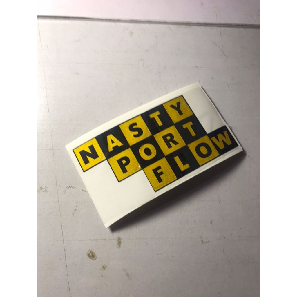 Sticker Nasty Port Flow sticker cutting Reflective Sticker | Shopee ...