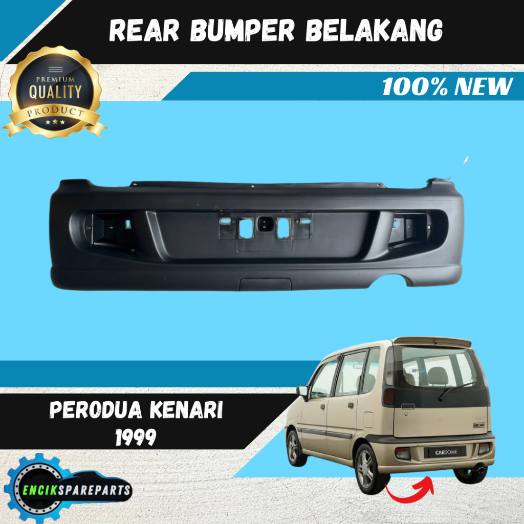 Perodua Kenari 1999 Rear Bumper Belakang 100% New High Quality | Shopee ...