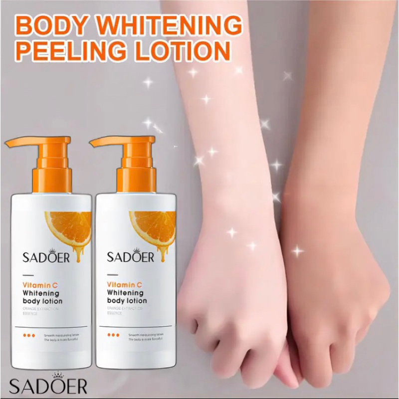 SADOER Vitamin C Whitening Body Lotion Moisturizes, Hydrates, Nourishe