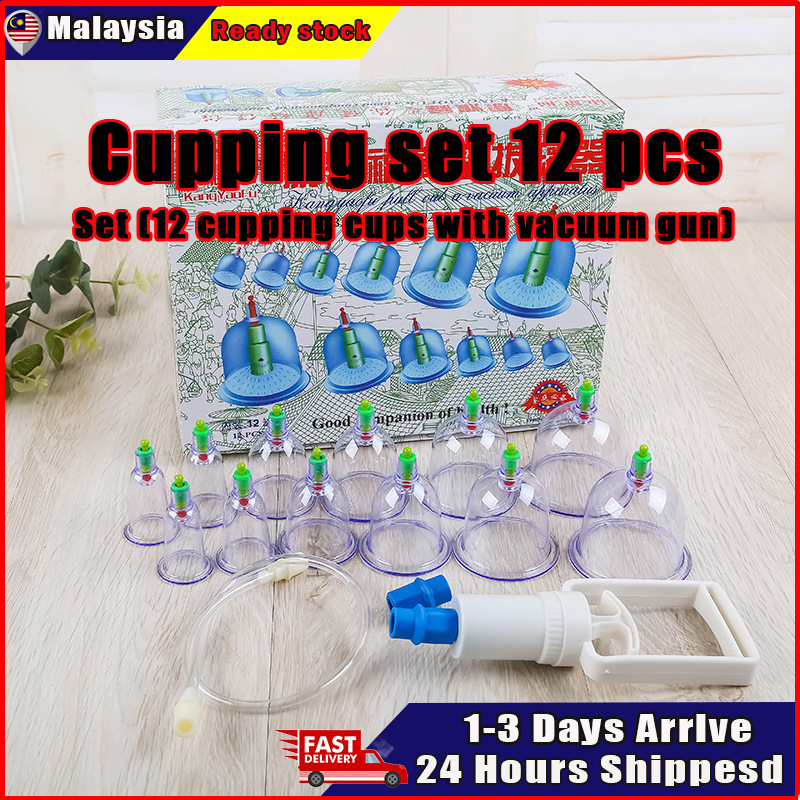 Vacuum cupping device, household air extraction cupping, 12-piece ...