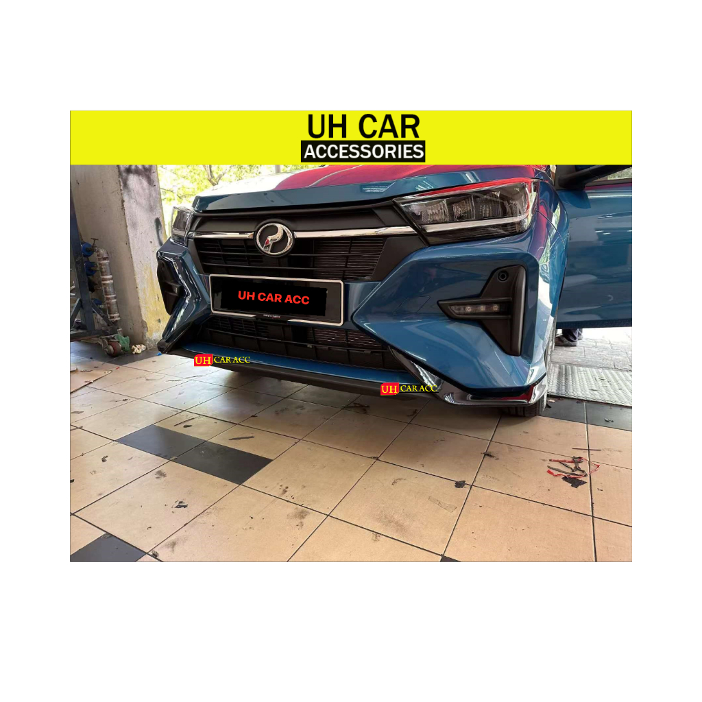 (PP GEAR UP) PERODUA AXIA 2023 2024 OEM BODYKIT DIFFUSER LIP LIPS WITH ...