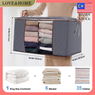 Storage Box Foldable Anti-mold Organizers Large Boxes storage Clothes Zip  bag