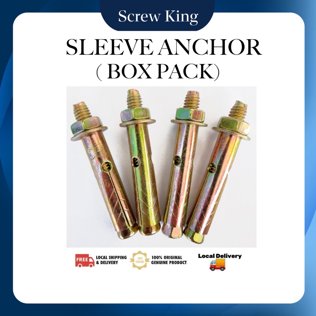 ScrewKing Sleeve Anchor Wall Plug Besi Wall Plug PJ Anchor Shopee