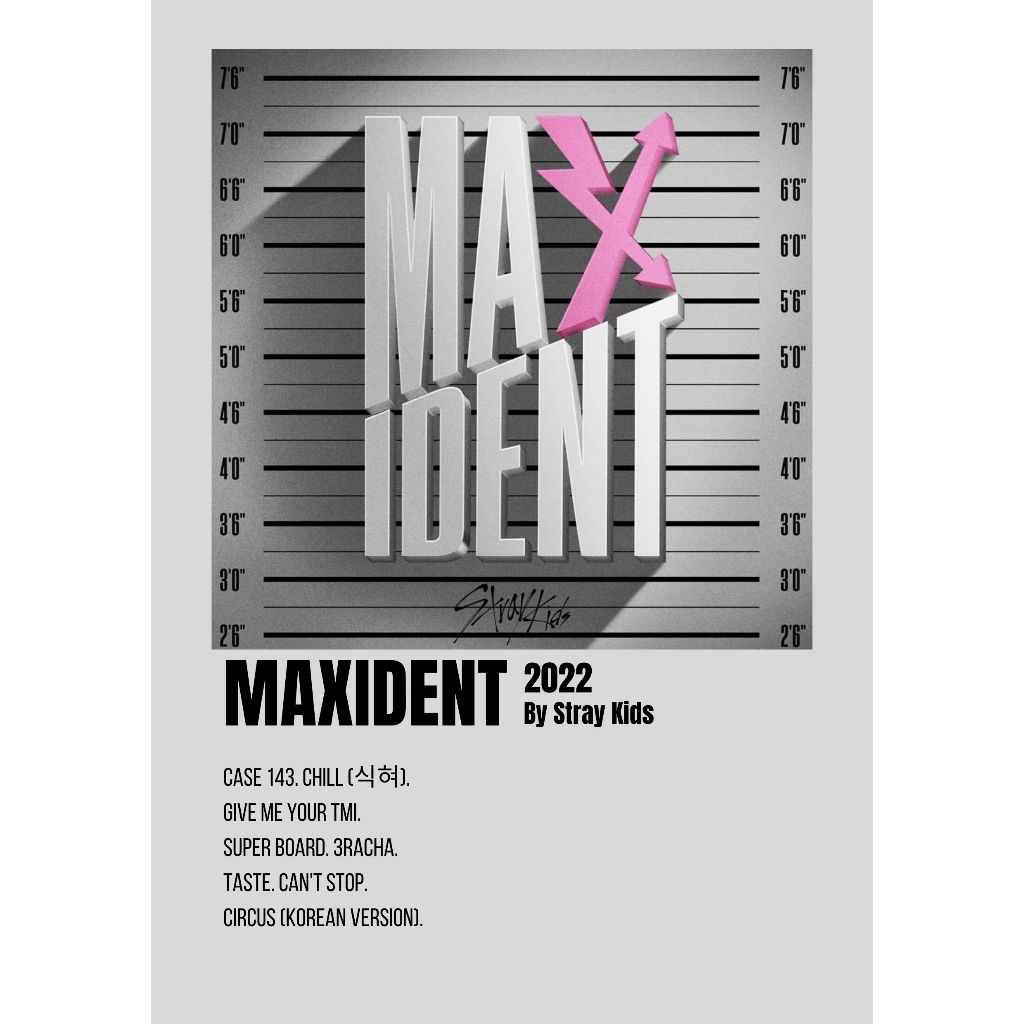 Album Cover Poster Maxident by Stray Kids | Shopee Malaysia