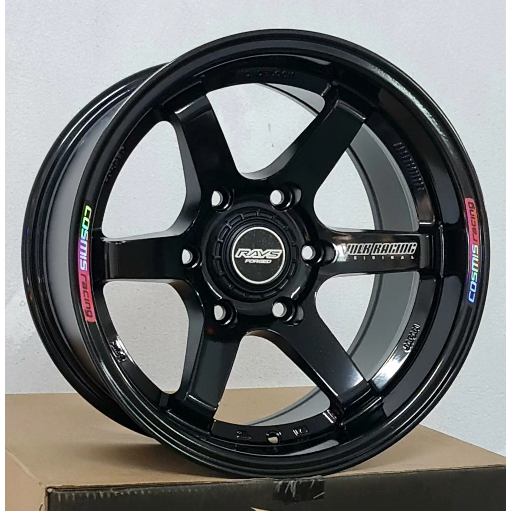 TE37SL 16X8.5 ET-15 6X139.7/6H114.3 GLOSSY GUN METAL/GLOSSY BLACK/MATTE ...
