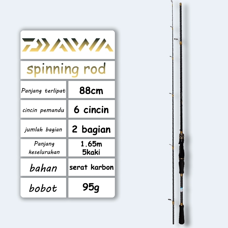 DAIWA Spinning Rod UL Power Fishing Rod Carbon Rod Spinning Rod