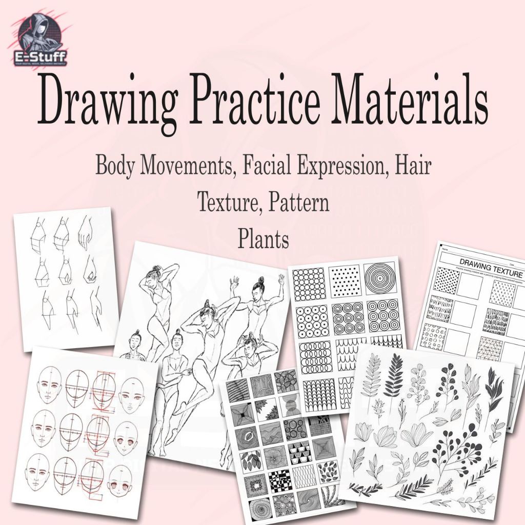 Drawing Practice Materials Learn How To Draw 学习绘画素描素材 | Shopee Malaysia