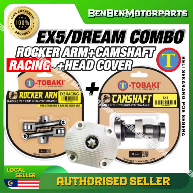 HONDA EX5 / DREAM / WAVE100 RACING CAMSHAFT + ROCKER ARM BEARING + HEAD