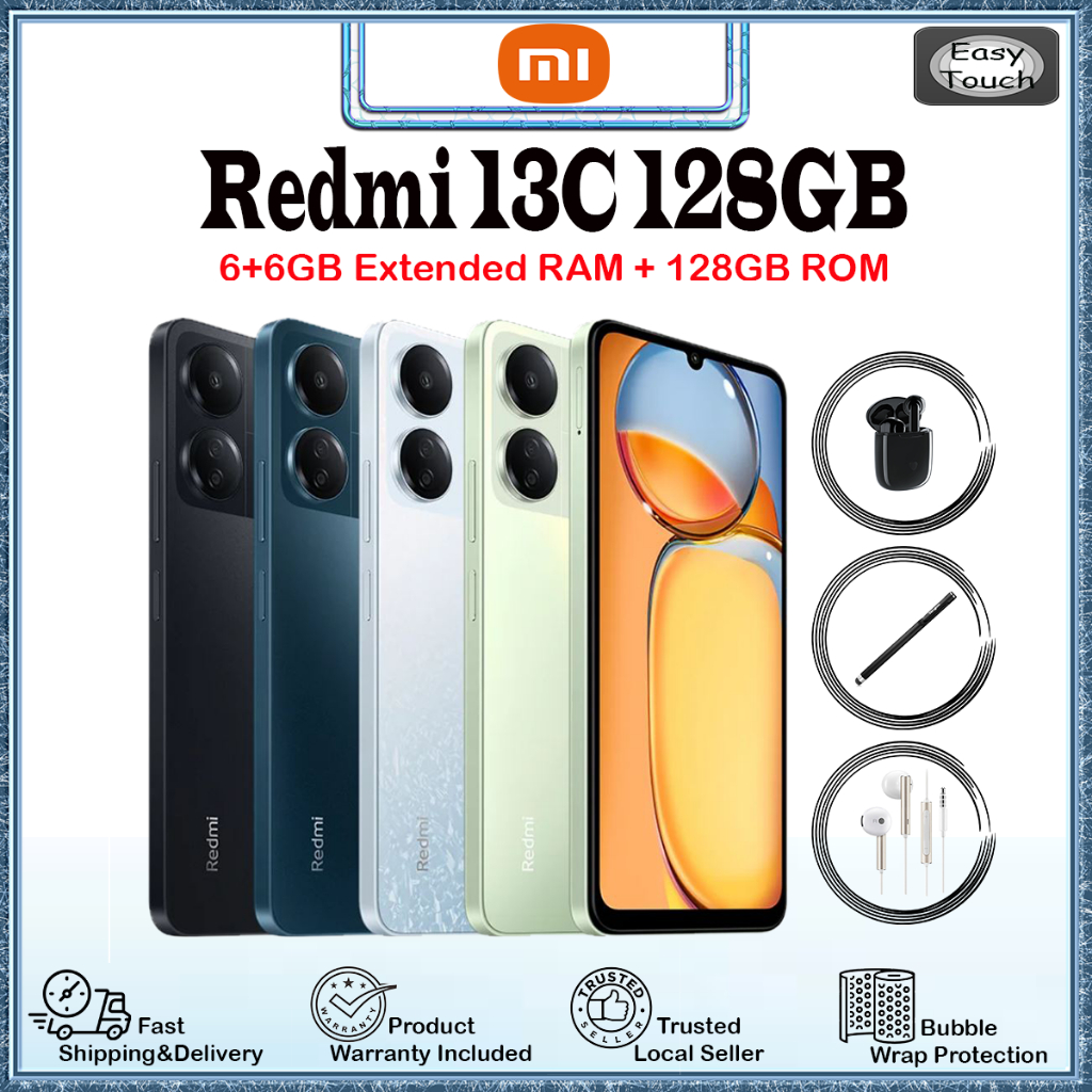 Redmi 13c 128gb Rom 66gb Extended Ram 50mp Ai Triple Camera 100 Original Product 0270
