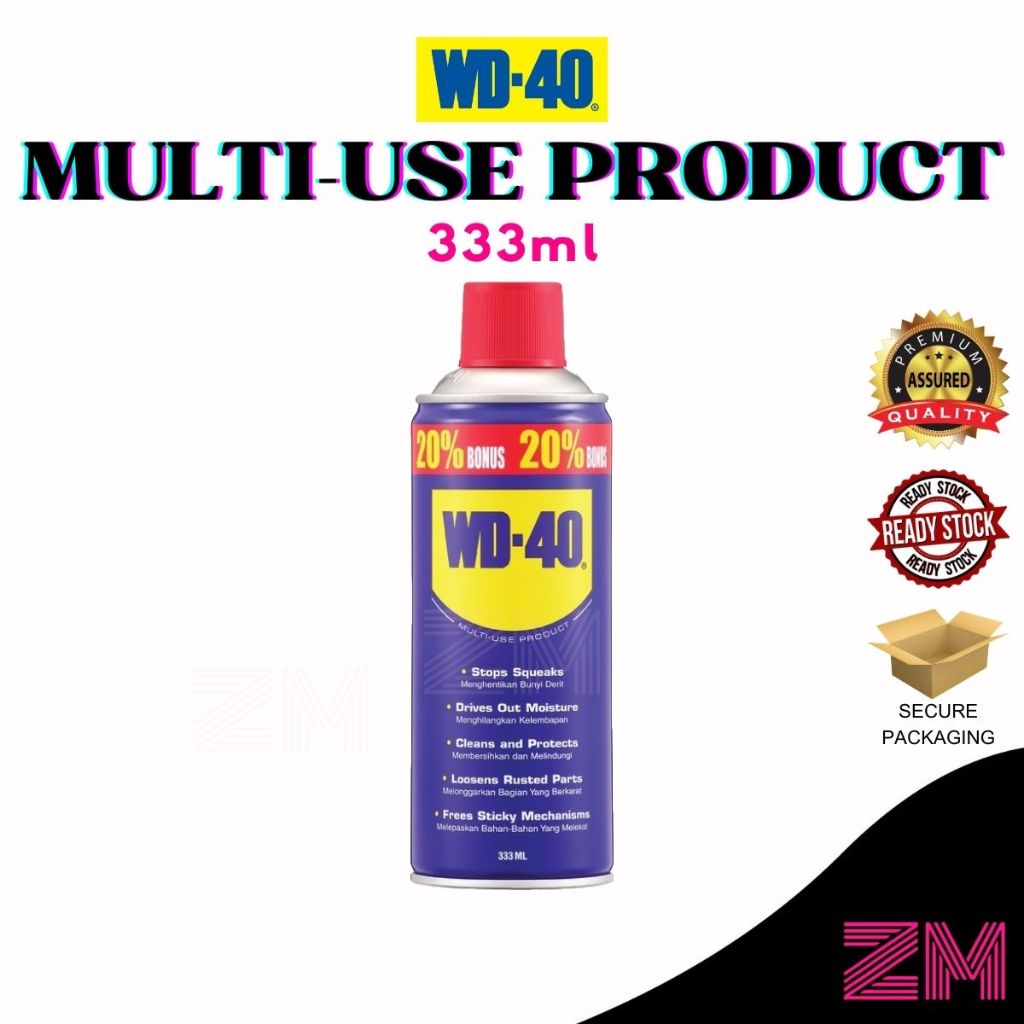 WD40 MultiUse Product MultiPurpose Lubricant (333ml) (100 Original