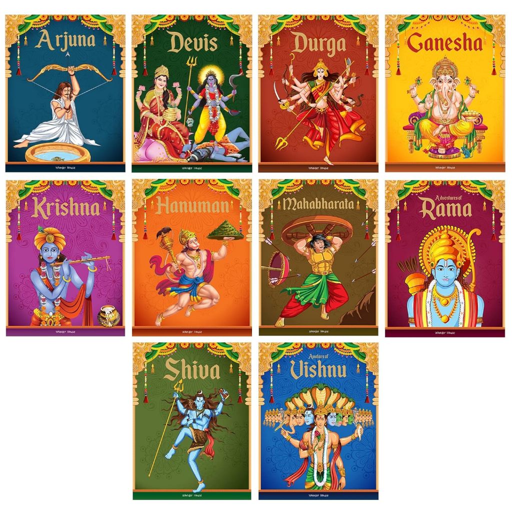 Tales from Indian Mythology Collection of 10 Books (Hinduism for children) Shopee Malaysia