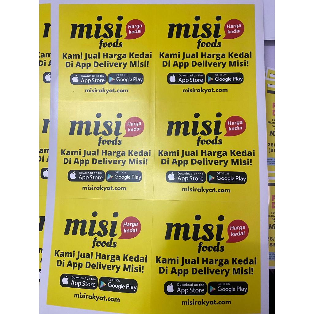 STICKER MISI SIZE 15CM (PETAK) | Shopee Malaysia