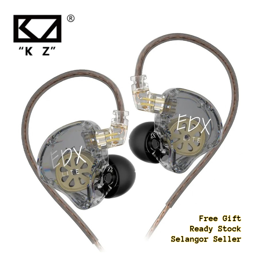 Écouteurs Intra-auriculaires KZ EDX Lite Avec Micro - Driver Dynamique Haute Performance, Câble Détachable, Design Ergonomique