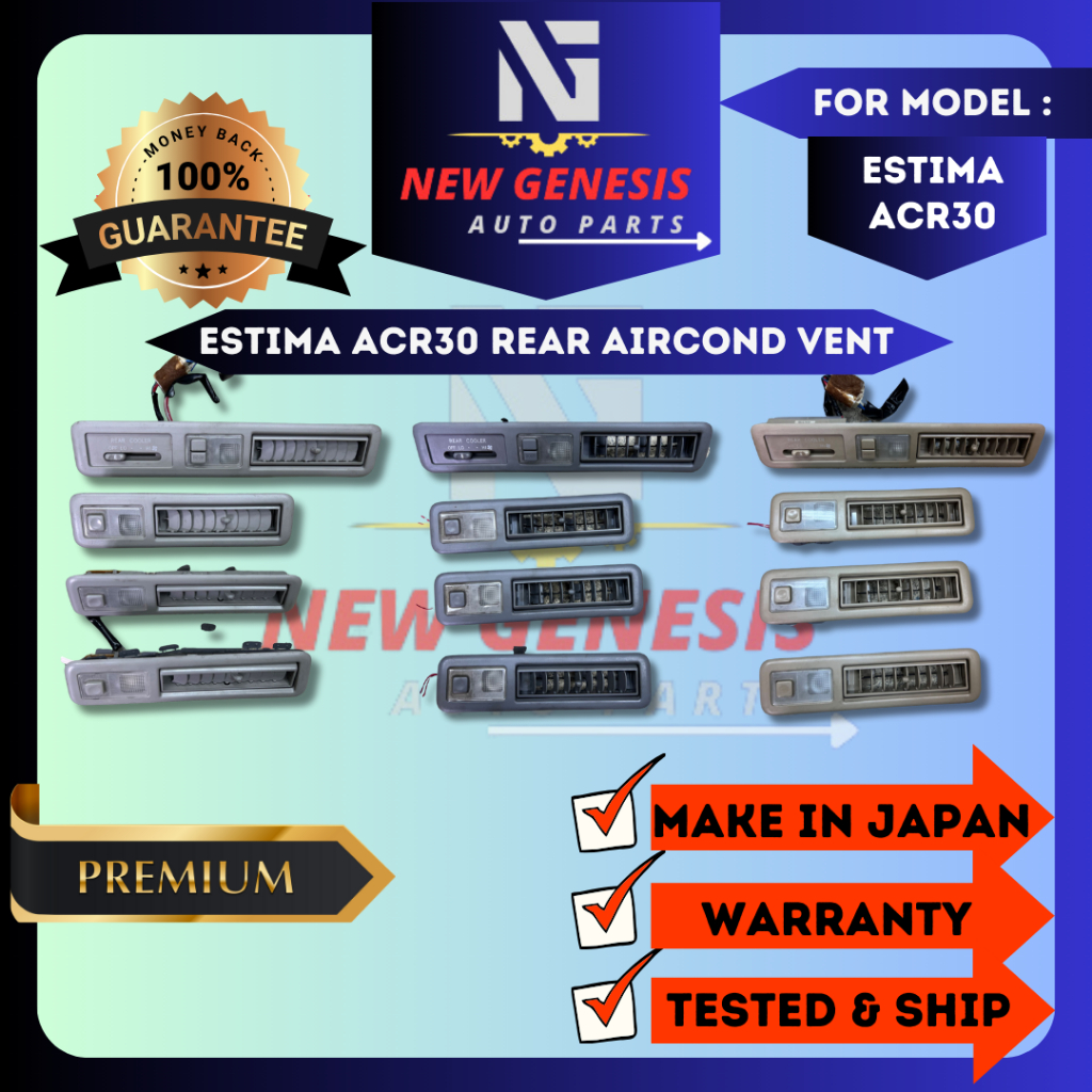 Toyota Estima ACR30/Alphard ANH10/MCR30 Roof Air-cond Vent Rear Left ...