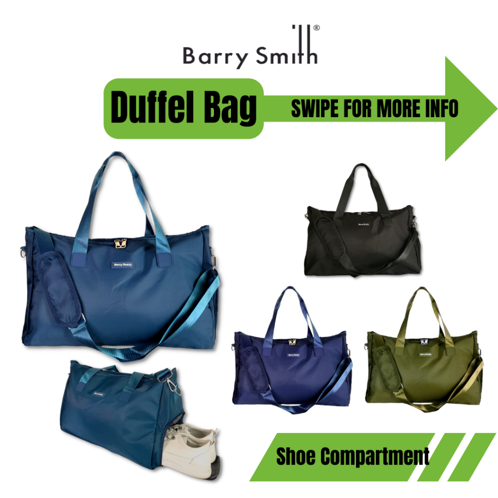 Barry Smith Duffel Travel Bag & Weekenders Bags (with shoe compartment