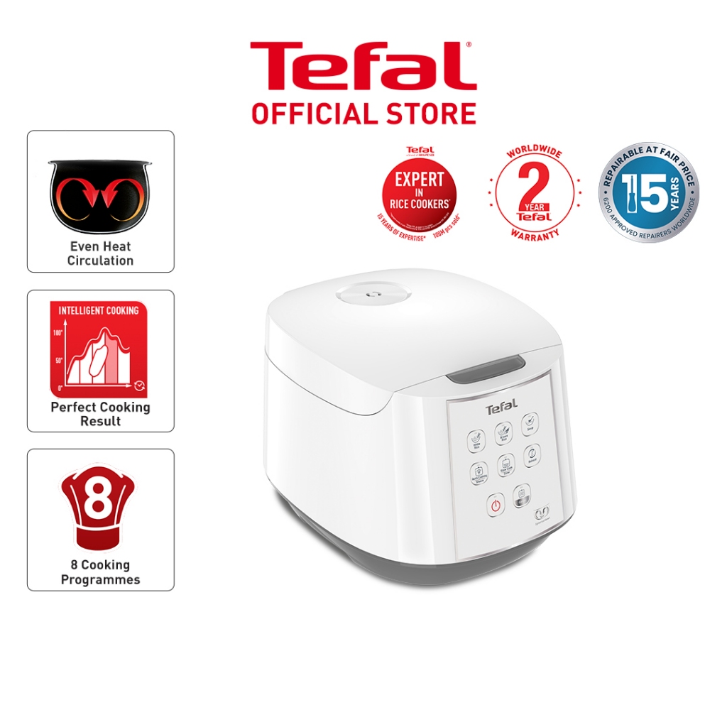 Tefal Easy Rice Fuzzy Logic Rice Cooker (1.8L) RK7321 Shopee Malaysia