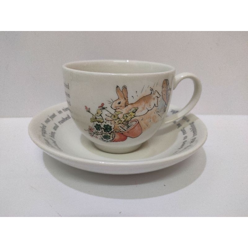 Vintage Wedgwood Peter Rabbit Teacup & Saucer Set | Shopee Malaysia