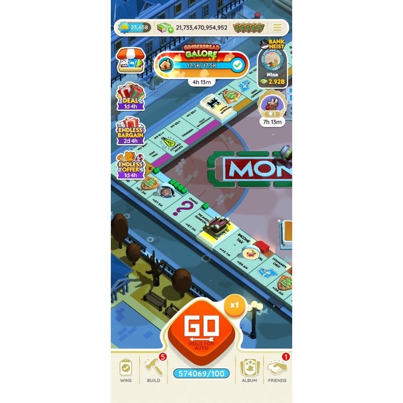 Monopoly Go acc banyak dadu 573k Shopee Malaysia