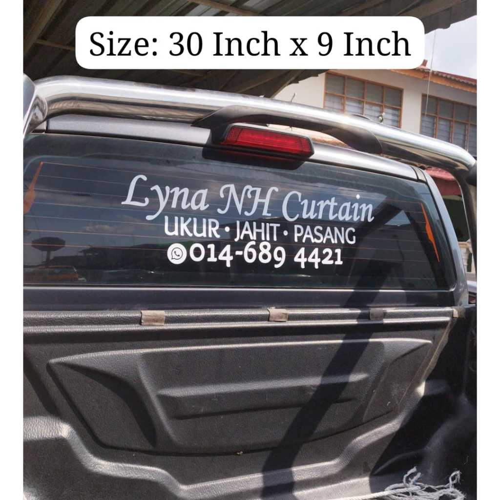 TAHAN LASAK/STICKER CERMIN KERETA/CAR STICKER/KALIS AIR (IKLAN PRODUK ...