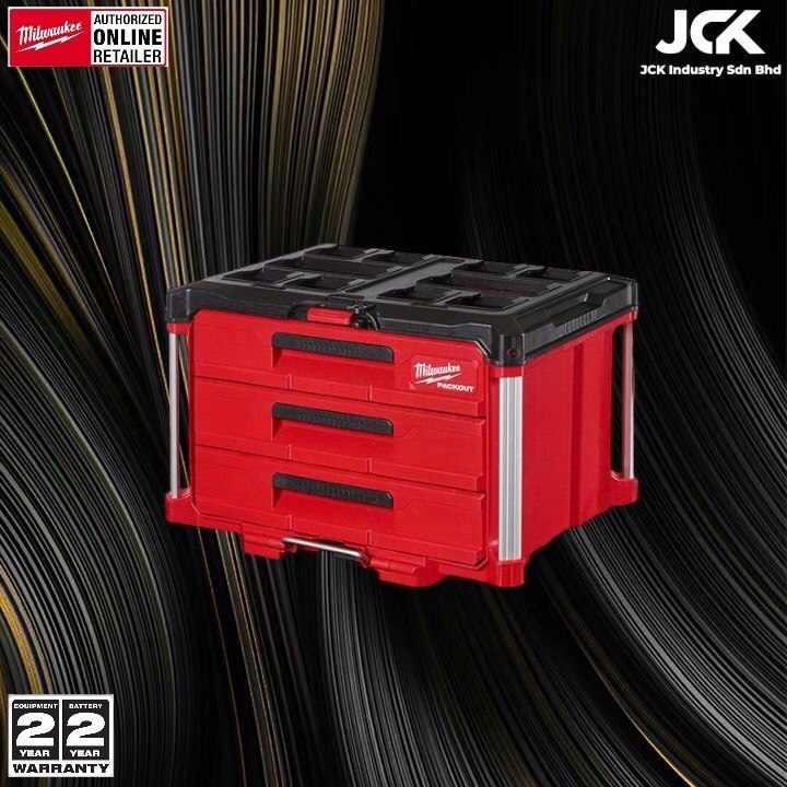 MILWAUKEE PACKOUT 3-DRAWER TOOL BOX 48-22-8443 | Shopee Malaysia