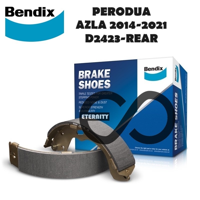 Original Bendix DS2423B / D2423 Rear Brake Shoe - Perodua Alza New D46T ...