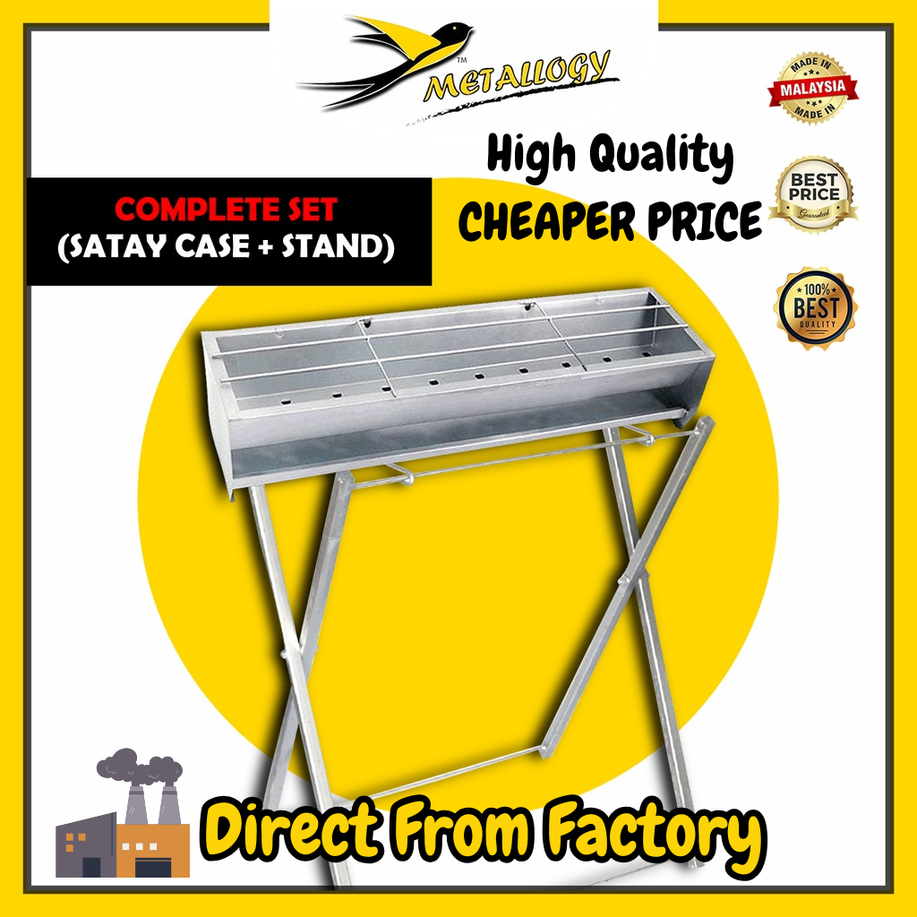 Metallogy Complete Set Dapur Satay Grill BBQ Traditional Folding