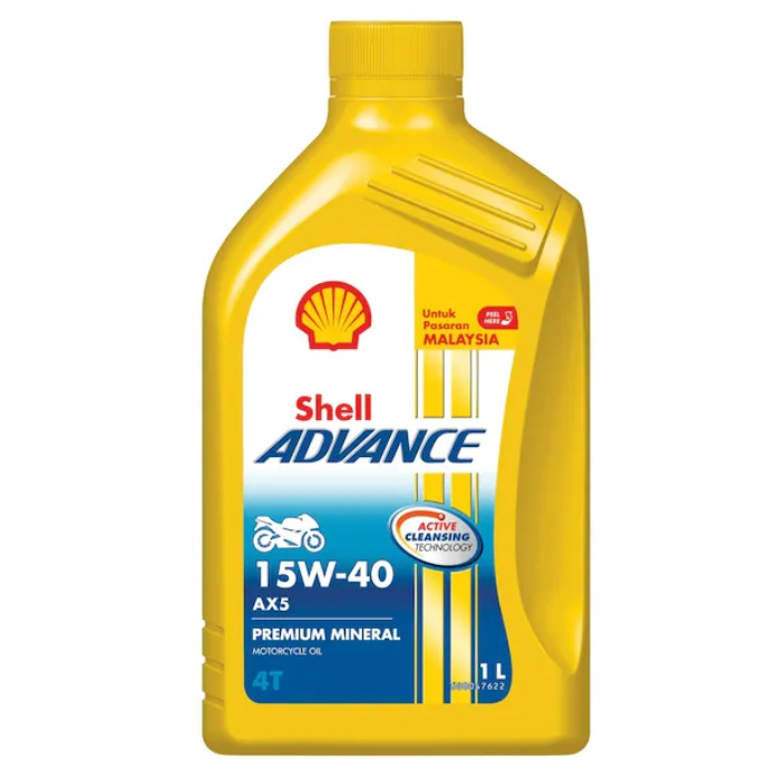 SHELL ADVANCE 4T AX5 15W40 ENGINE OIL MINYAK HITAM 1L (SABAH & SARAWAK ...