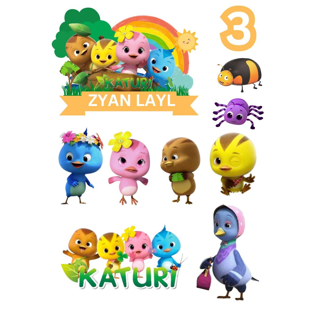 Katuri Custom Topper Birthday Cake Shopee Malaysia