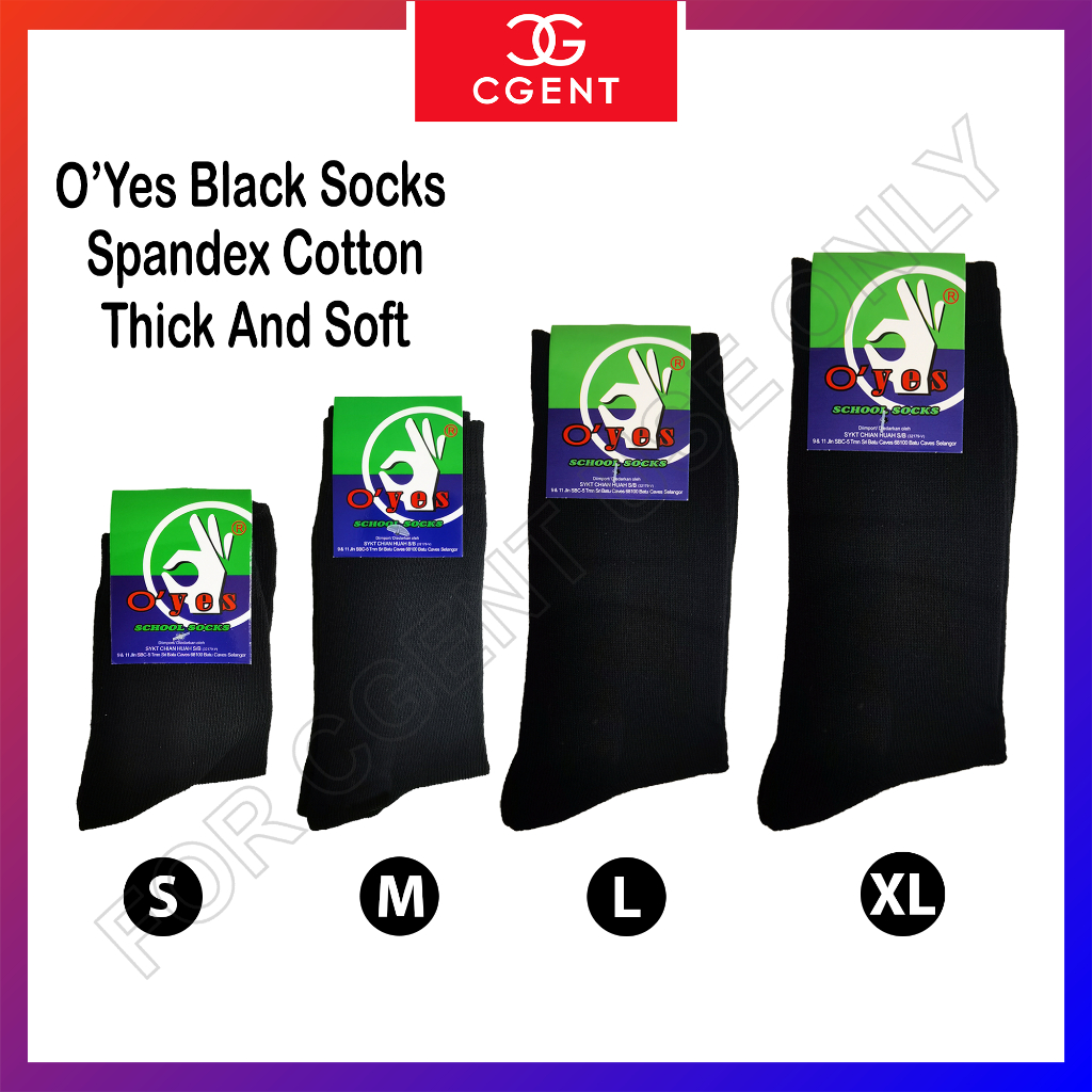 O'Yes Stokin Stoking Hitam Black Socks | Shopee Malaysia