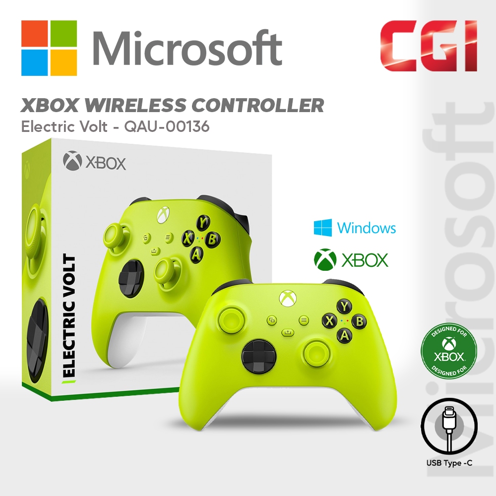 Microsoft Xbox Wireless Branded Electric Volt Controller - QAU-00136  (Electric Volt) | Shopee Malaysia