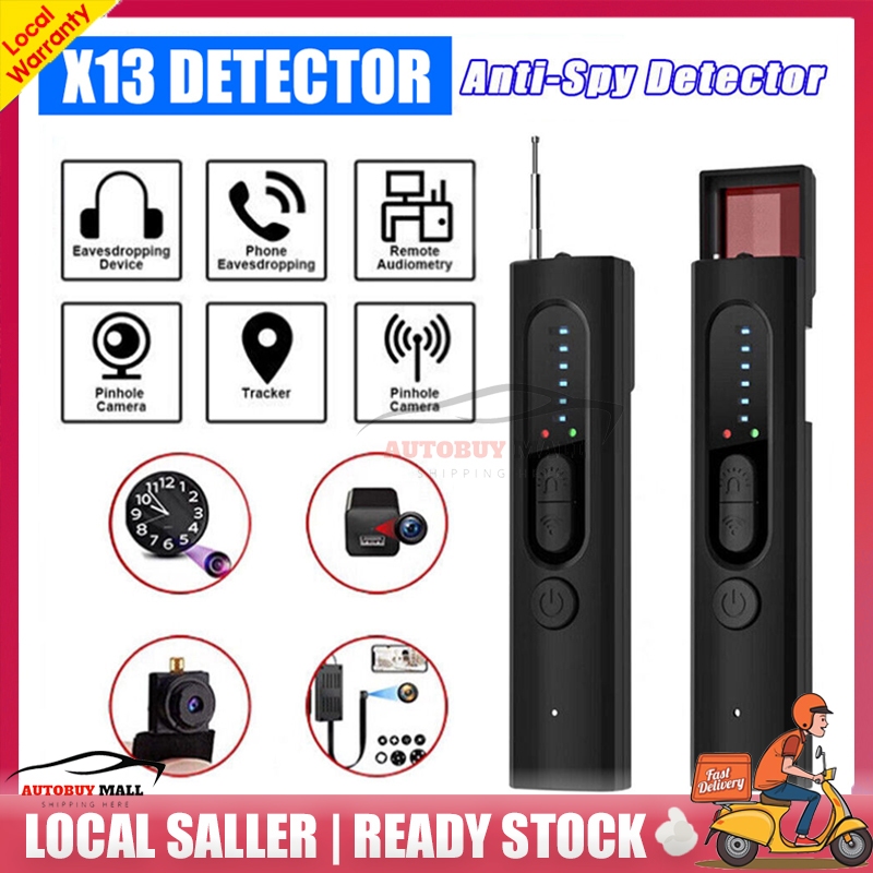 NEW X13 Infrared Spy Camera Detector Anti Hidden Mini Camera GPS Tracker Wireless Signal Scanner