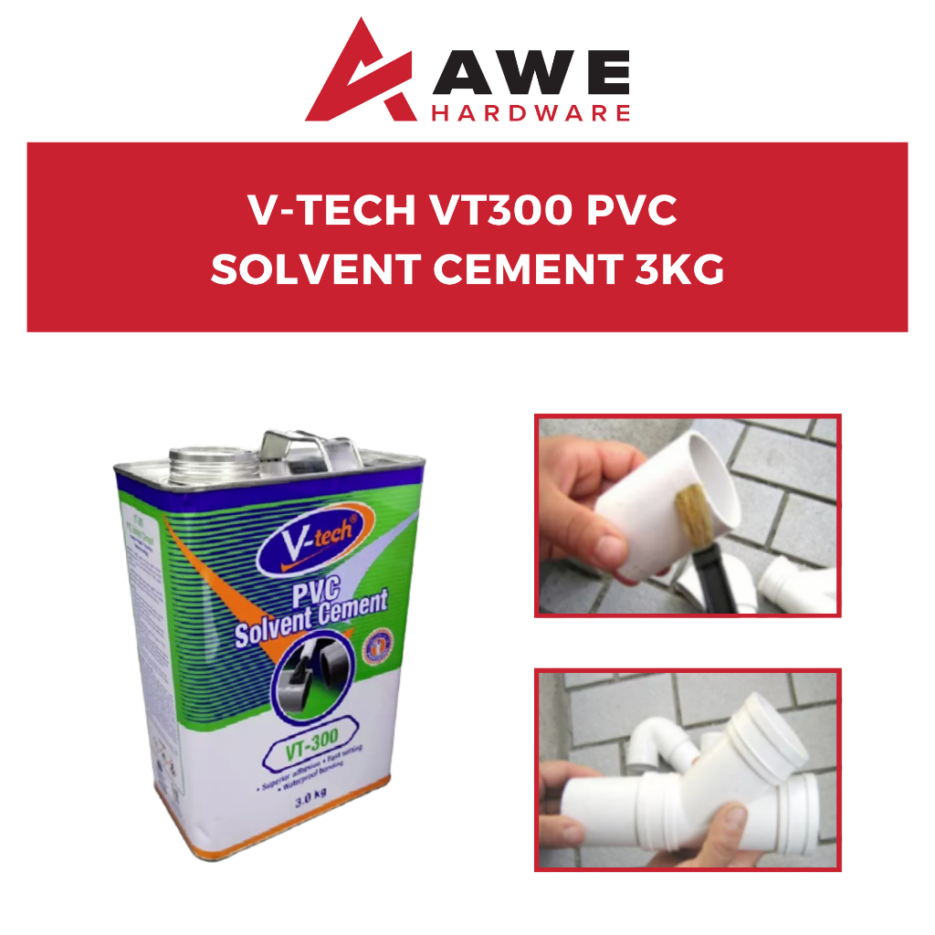 [3KG] Gam Paip PVC VTech VT300 PVC Solvent Cement C98 PVC Pipe