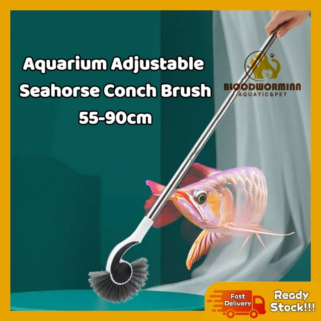 Aquarium Adjustable Seahorse Corner Brush Aquarium Cleaning Tools Algae ...