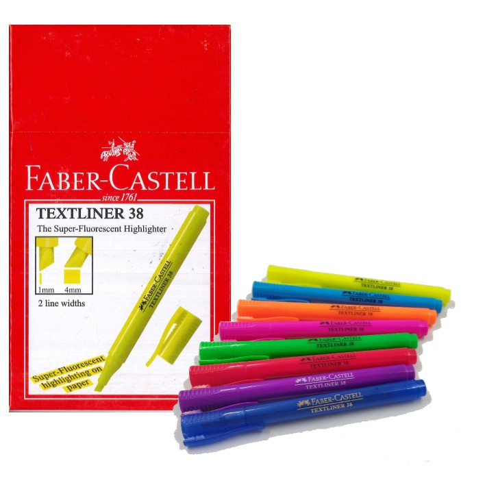 FABER-CASTELL Textliner 38 Fluorescent Color Highlighter ( 1 PCS ...