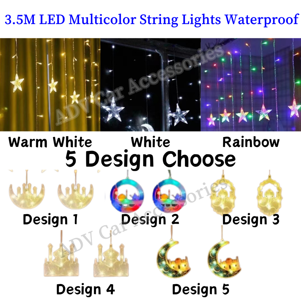 [2025 NEW] Lampu Hias 3D Decorative Light For Hari Raya 3.5 Meter Raya ...