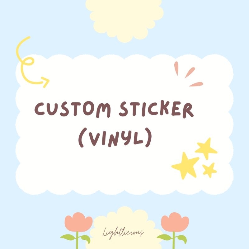 Custom Sticker (vinyl) | Shopee Malaysia