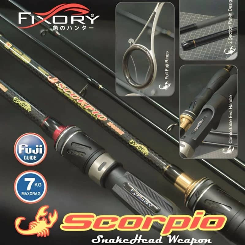 Fixory Scorpio Snake Head Weapon Rod Full Fuji ROD | Shopee Malaysia