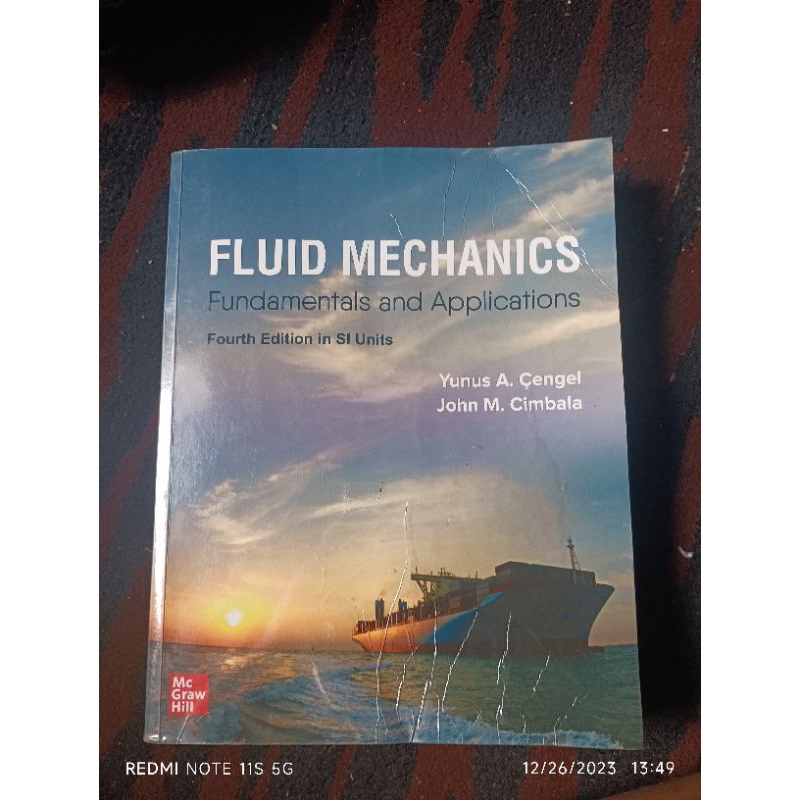 [PRE-LOVED] FLUID MECHANICS FUNDAMENTALS AND APPLICATIONS (Fourth ...