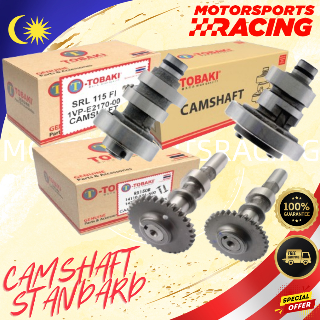 RS150R (IN)+(EX)👈🏼 TOBAKI STANDARD CAMSHAFT [READY STOCK] STD CAM SHAFT  HONDA RS150 RS 150 150R | Shopee Malaysia