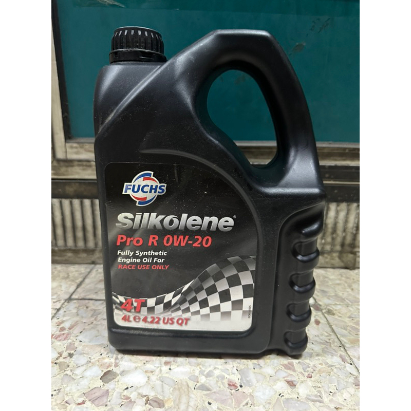 FUCHS SILKOLENE 100% ORIGINAL 4LITRE PRO R 0W-20 RACING ENGINE OIL 4T ...