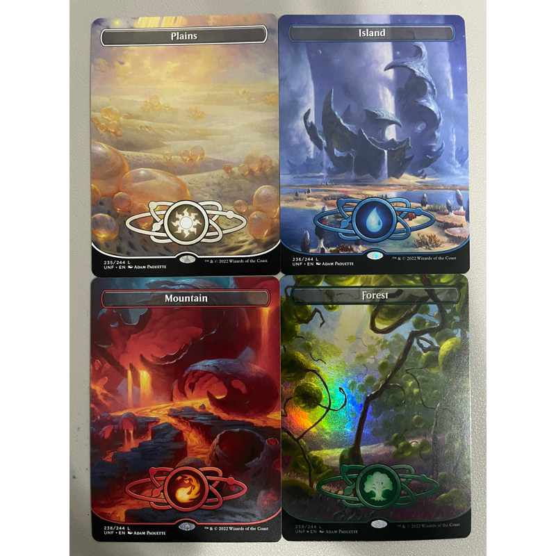 Unfinity Full Art Cards : Unfinity Basic Lands List — All 10 of Them – CZNZ
