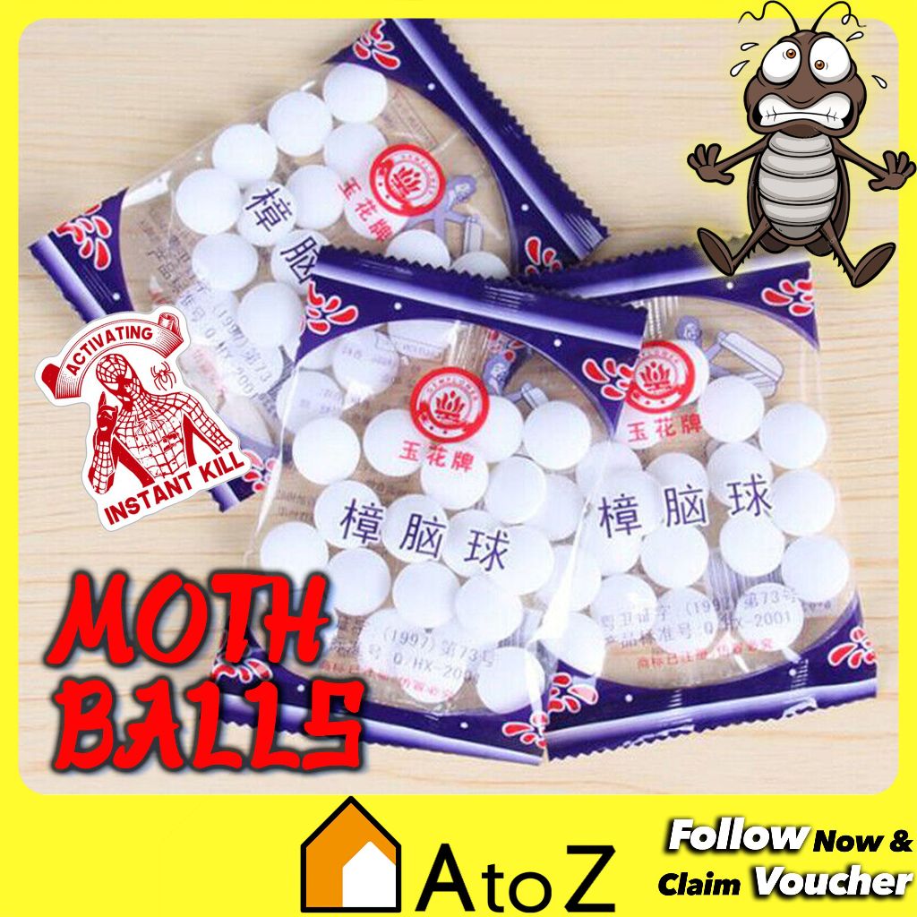 Ubat gegat pewangi tandas tahan lama moth balls ball wardrobe