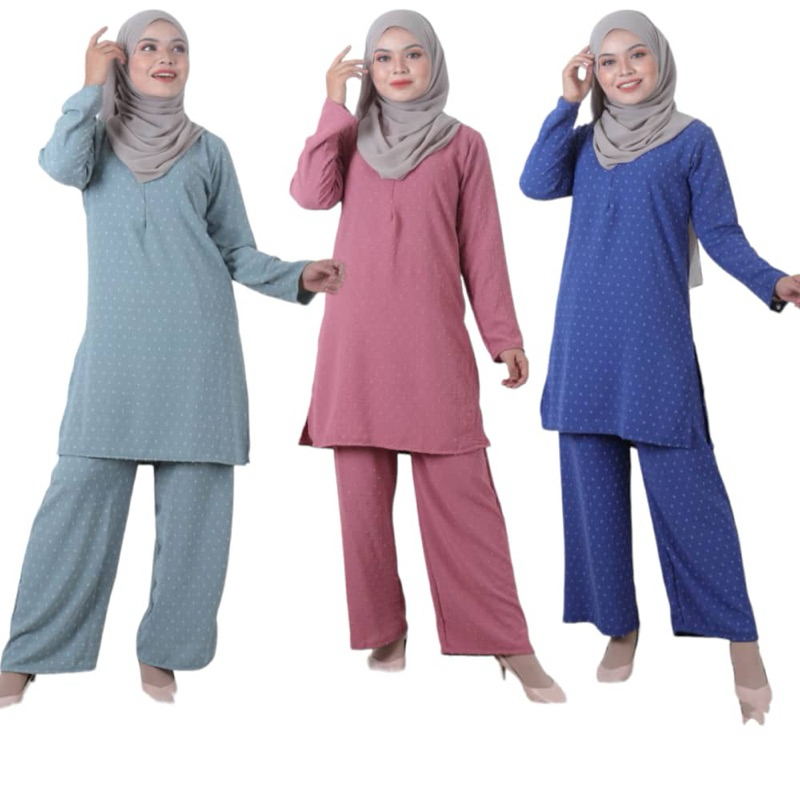NEW! WARDA SELUAR SET MUSLIMAH CEY 1 TONE | Shopee Malaysia