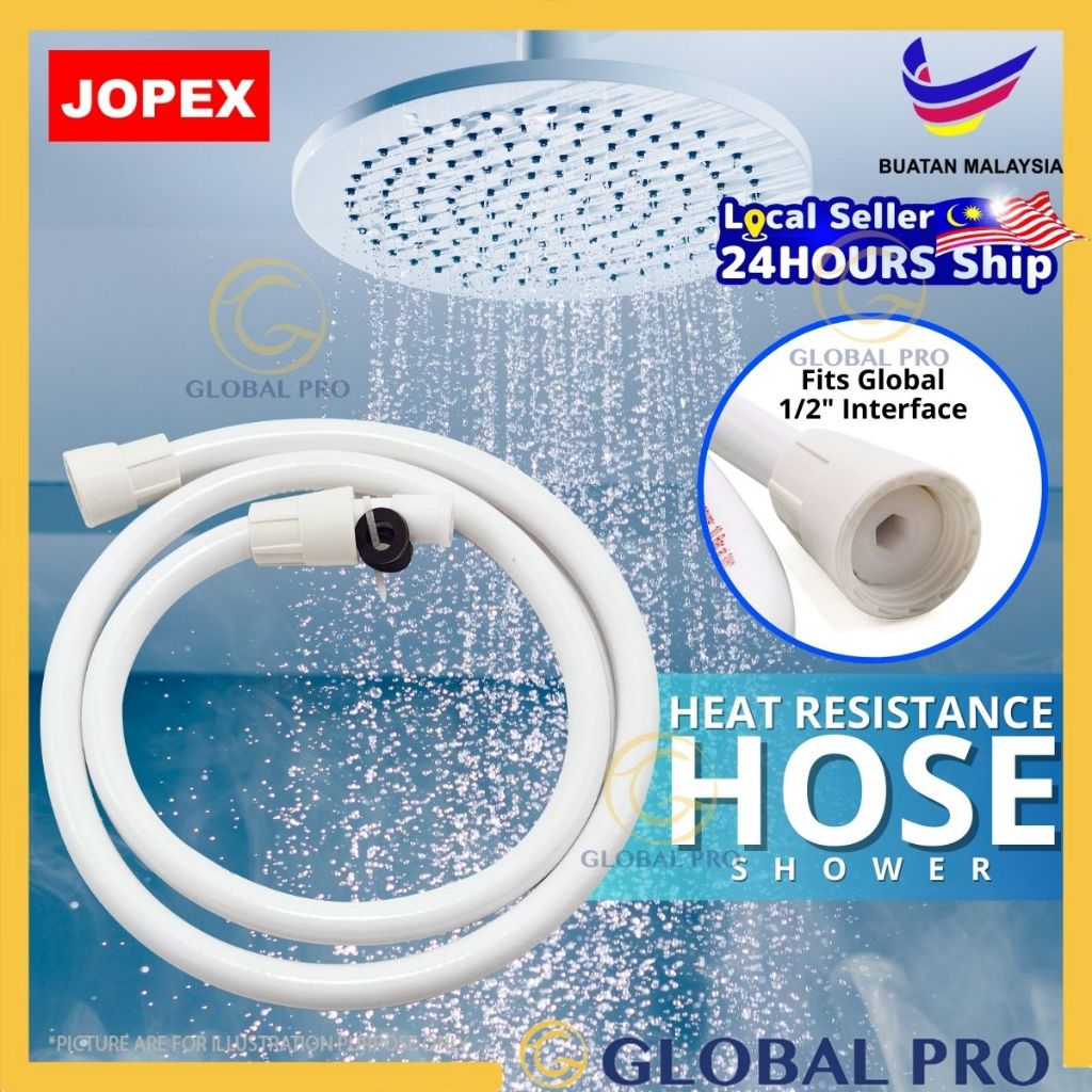 JOPEX 48" / 60" High Durable Heat Resistance Shower Hose Pipe Hose