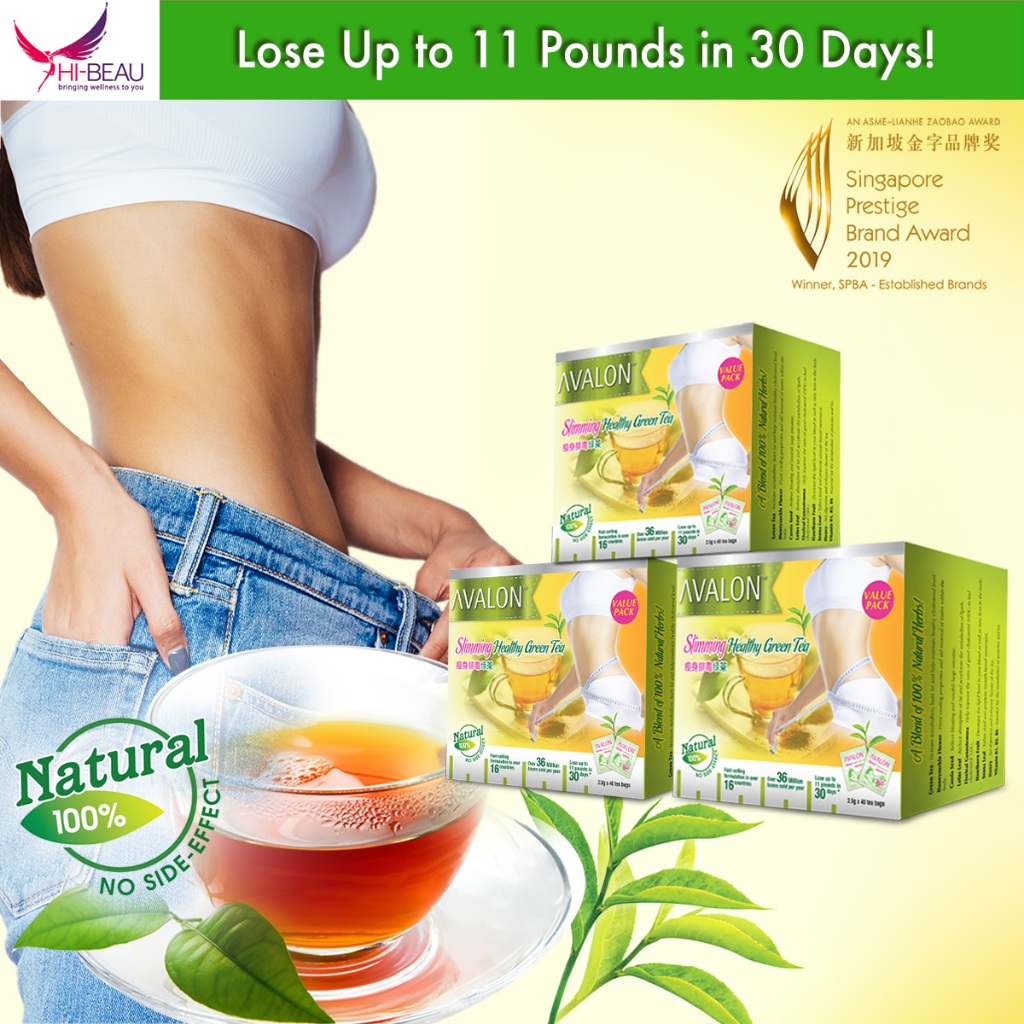 3 boxes AVALON Slimming Healthy Green Tea 40s (total 120s