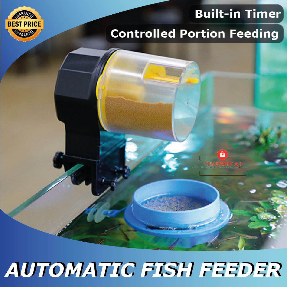 Fish Feeder Besar Automatic Aquarium Goldfish Smart Timing Auto Feeder